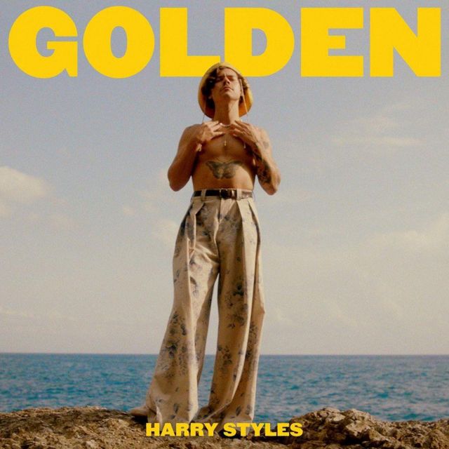 Floral trousers worn by Harry Styles on the Instagram account @hshq and on the Golden cover