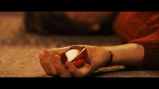 The Philosopher's Stone recovered by Harry Potter (Daniel Radcliffe) in the film Harry Potter and the Sorcerer's Stone
