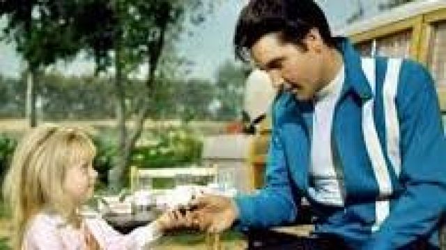 Blue Leather Jacket of Steve Grayson (Elvis Presley) in Speedway