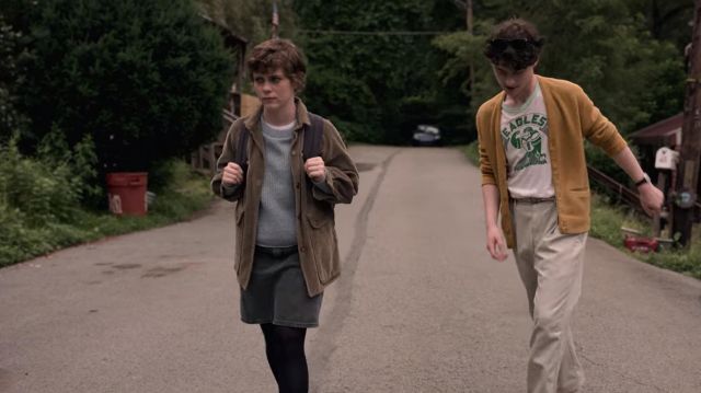 Philadelphia Eagles t-shirt worn by Stanley Barber (Wyatt Oleff) as seen in I Am Not Okay with This (Season 1)