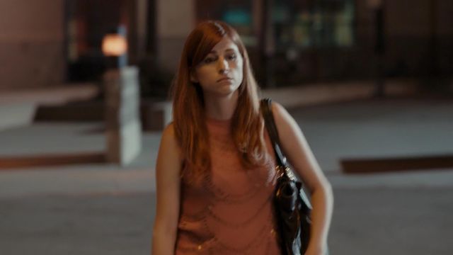The pink top brown worn Free People by Gretchen Cutler (Aya Cash) in You&#39;re the Worst (S02E11)