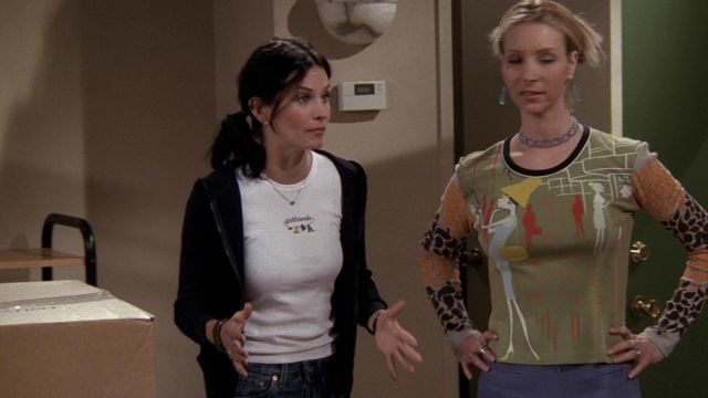 Tee shirt portée par Monica Geller (Courteney Cox) dans Friends (S05E06)