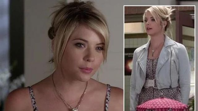 Denim jacket faded Hanna Marin (Ashley Benson) in Pretty Little Liars (S03E16)