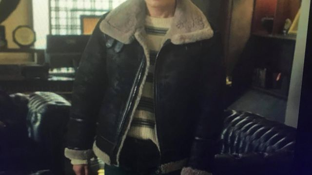 Dark Suede Jacket with Fur Lining worn by Jang Geun Soo (Kim Dong-hee) in Itaewon Class TV show outfits (S01E07)