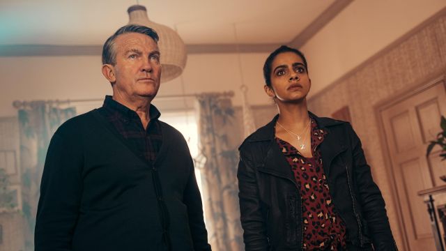 Red Leopard Print Top of Yasmin Khan (Mandip Gill) in Doctor Who (S13E01)
