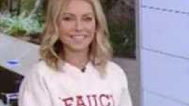Fauci Unisex Crewneck Sweatshirt worn by Kelly Ripa in LIVE with Kelly and Ryan
