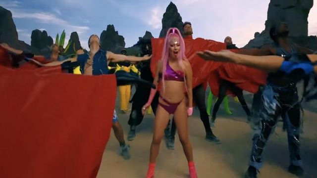 Pink Bikini worn by Lady Gaga in her  Stupid Love (Official Music Video)