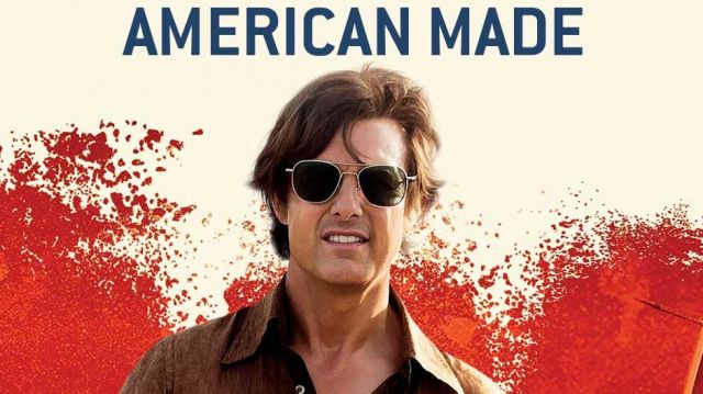 Randolph Aviator Sunglasses worn by Barry Seal (Tom Cruise) in American Made movie outfits