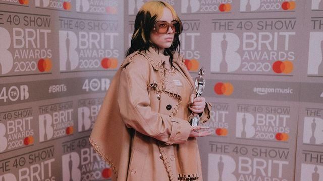 Bague en diamant Tiffany & Co Narrow Pavé portée par Billie Eilish pour les Brit Awards 2020 à Londres