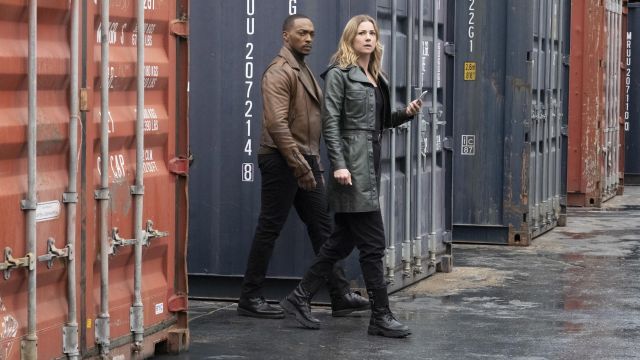 Miu Miu Black Combat Boots worn by Sharon Carter (Emily VanCamp) in The Falcon and the Winter Soldier Wardrobe (S01E03)
