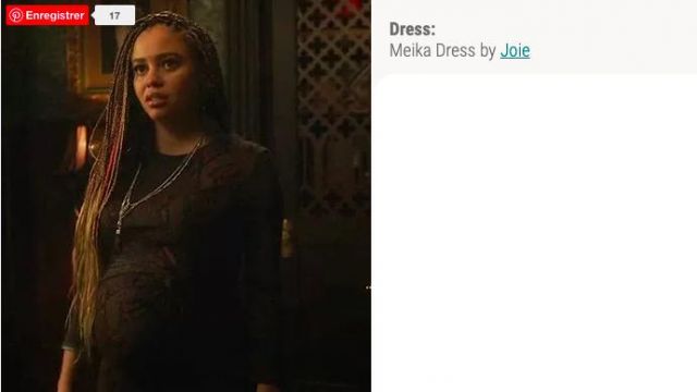 Robe à motif paon porté par Toni Topaz (Vanessa Morgan) dans Riverdale (S05E08)