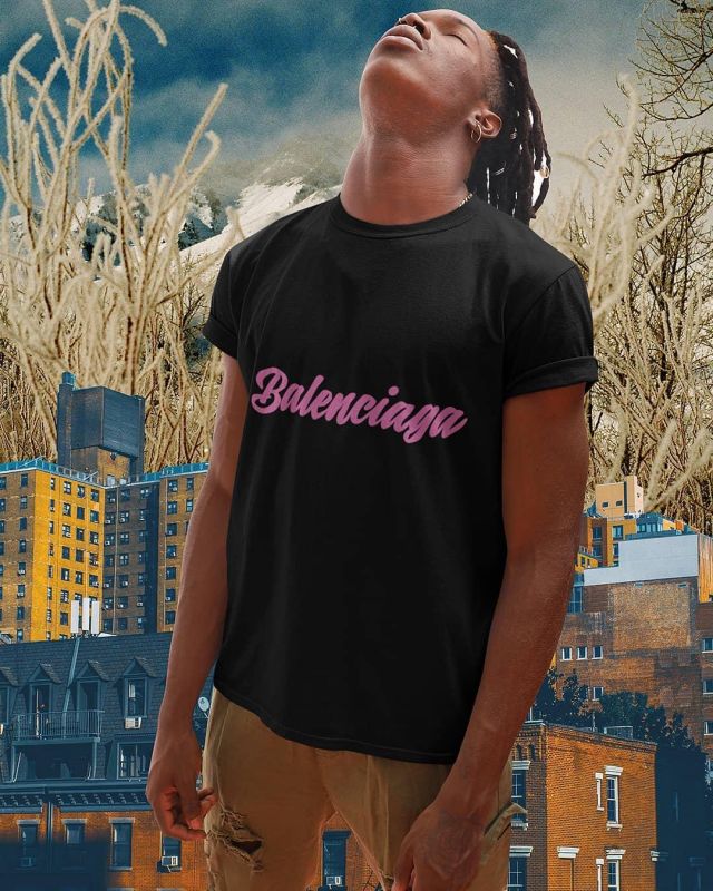 Balenciaga Graphic T-Shirt on the Instagram account @khantdesigns