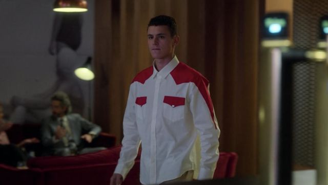 Red & Cream Shirt worn by Ander Muñoz (Arón Piper) in Elite (S04E06)