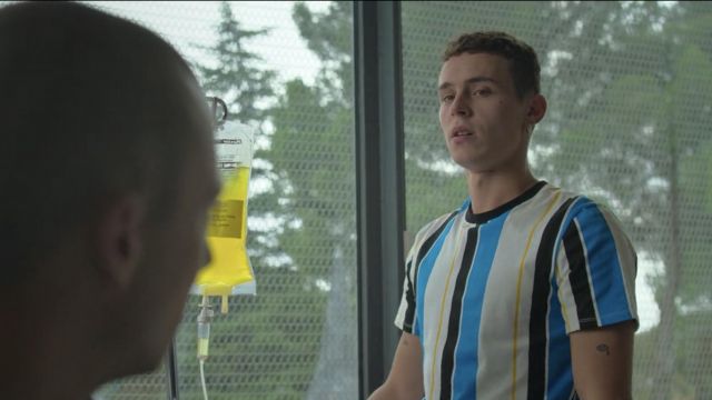 Multicoloured Striped T-shirt worn by Ander Muñoz (Arón Piper) in Elite Short Stories: Omar Ander Alexis (S01E03)