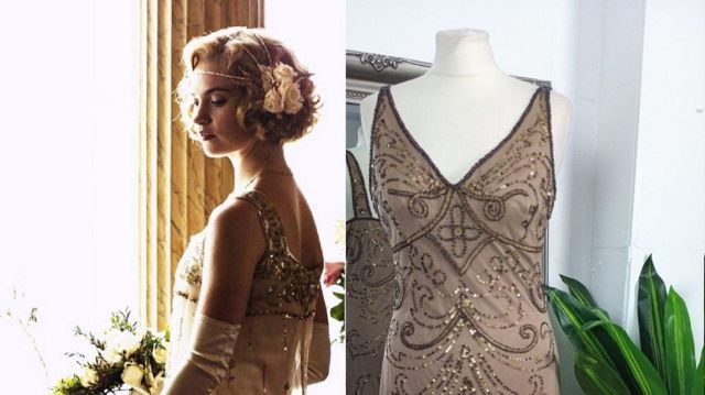 Flapper dress downton abbey dress of Lady Rose MacClare (Lily James) in Downton Abbey