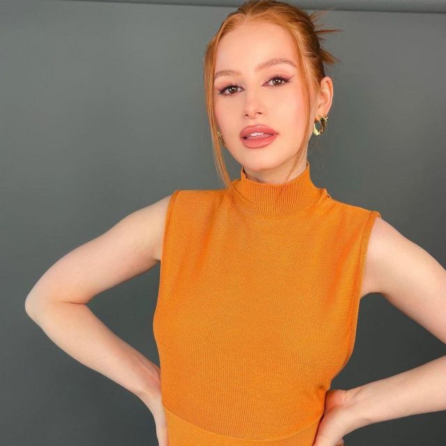 Knitted Top worn by Madelaine Petsch on the Instagram account @madelame