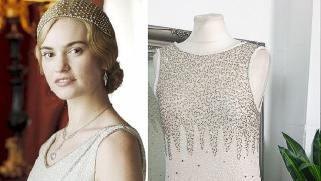 Flapper Dress Downton Abbey Dress of Lady Rose MacClare (Lily James) in Downton Abbey 