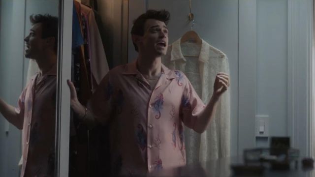 Sea Horse Shirt worn by Maximus Wolfe (Thomas Doherty) in Gossip Girl (S01E01)