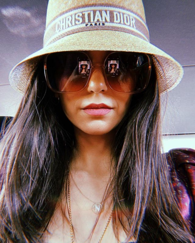 The Dior hat &amp; the necklace Gabriel &amp; Co. of Nina Dobrev on his account Instagram @nina