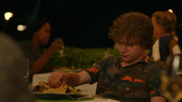Polo Ralph Lauren camouflage print polo shirt worn by Quinn Mossbacher  (Fred Hechinger) in The White Lotus (S01E02) | Spotern