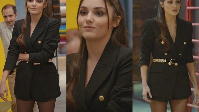 Le blazer de Eda Yildiz (Hande Erçel) dans la série You Çal Kapimi (S01E29)