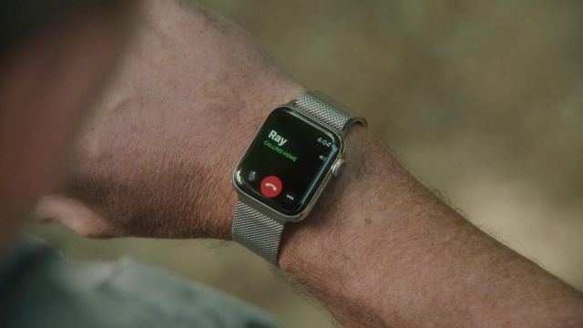 Apple watch used by Lars Lee (Luke Evans) as seen in Nine Perfect Strangers TV series (S01E01)