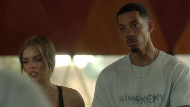 Givenchy Paris t-shirt worn by Ben Chandler (Melvin Gregg) as seen in Nine Perfect Strangers (S01E07) Tv series