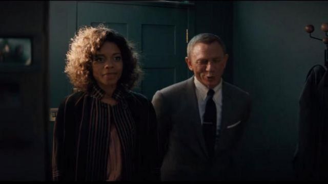 Coat worn by Eve Moneypenny (Naomie Harris) as seen in No Time to Die outfits from the movie