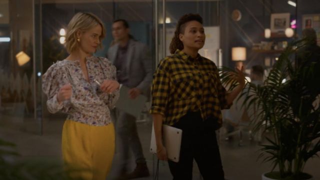 Isabel Marant Zarga Floral Blouse worn by Alice Pieszecki (Leisha Hailey) as seen in The L Word: Generation Q wardrobe (S02E03)