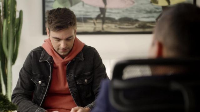 Orange Hoodie worn by Cary Dubek (Drew Tarver) as seen in The Other Two TV series (Season 2 Episode 9)