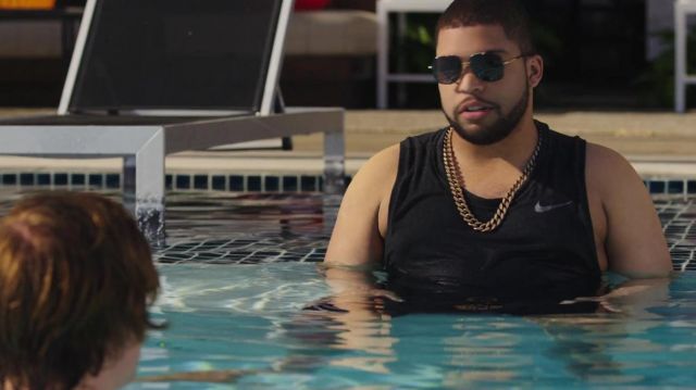 Nike tank top in black worn by Cooper (O'Shea Jackson Jr.) as seen in The Premise TV series (S01E03)
