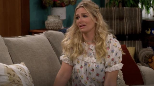 Doen Frances Top worn by Gemma (Beth Behrs) as seen in The Neighborhood TV show (Season 4 Episode 2)