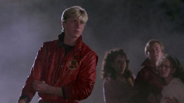 Red leather Jacket worn by Johnny Lawrence (William Zabka) as seen in The Karate Kid movie