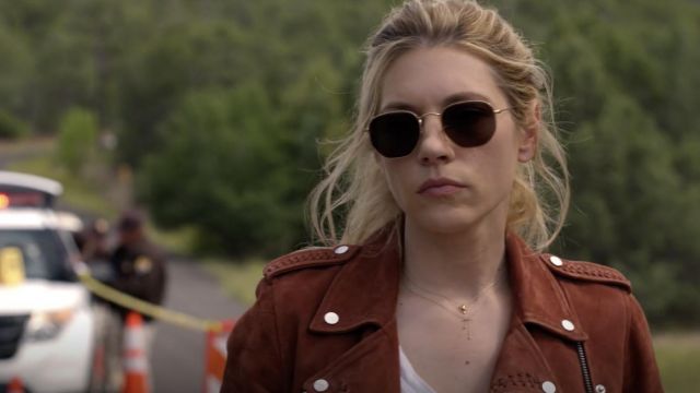 Ray-Ban Geometric Sunglasses worn by Jenny Hoyt (Katheryn Winnick) as seen in Big Sky TV show (Season 2 Episode 1)