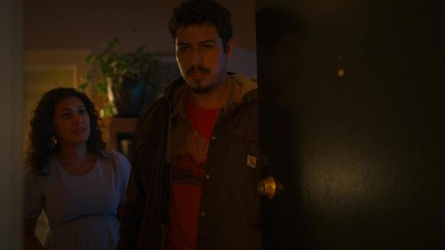 Carhartt Jacket in brown worn by Oscar 'Spooky' Diaz (Julio Macias) as seen in On My Block TV series (S04E02)