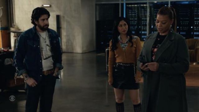 Kapital 8oz Denim Lace Up Jacket worn by Harry Keshegian (Adam Goldberg) as seen in The Equalizer TV show outfits (Season 2 Episode 1)