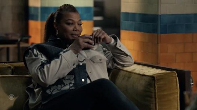 Botter Floral Contrast Jacket of Robyn McCall (Queen Latifah) as seen in The Equalizer TV series outfits (S02E01)