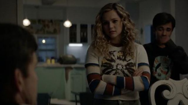 Dickies Striped Rib Crew Sweater Worn By Courtney Whitmore Brec Bassinger As Seen In Dcs 