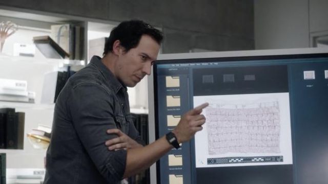 Casio CA53W-1 Calculator Watch worn by Jack Hodgson (David Caves) as seen in Silent Witness TV show (Season 24 Episode 6)