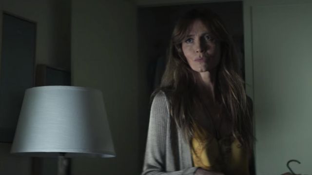 L' Agence Kylee Racer Silk Tank worn by Dottie Quinn (Saffron Burrows) as seen in You TV series wardrobe (Season 3 Episode 4)