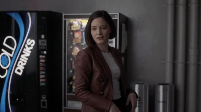 Veronica Beard Gaya Dickey Jacket worn by Dr. Wilder (Sandra Mae Frank) as seen in New Amsterdam TV show wardrobe (Season 4 Episode 6)