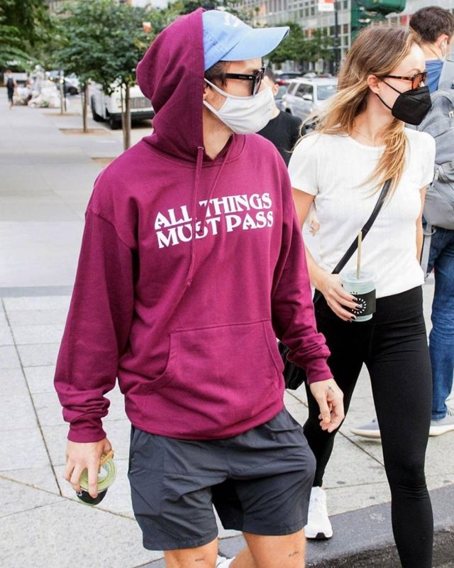 All Things Must Pass Hoodie worn by Harry Styles on the Instagram account of @khantdesigns
