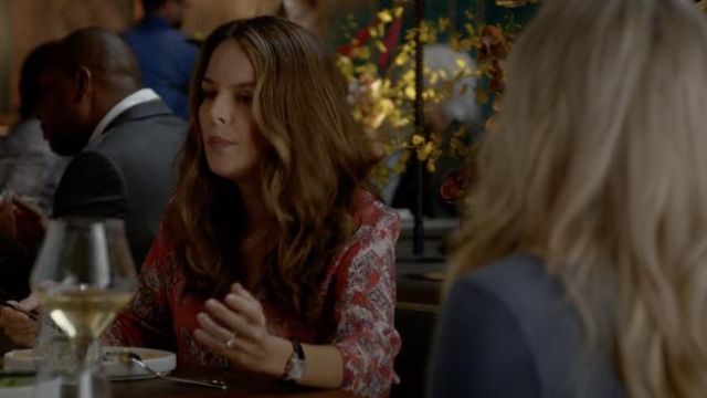 IRO Gramy Floral-Print Dress worn by Isabella Colón (Yara Martinez) as seen in Bull TV series outfits (S06E03)