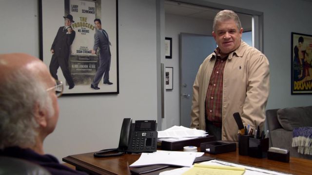 Polo Ralph Lauren Baracuda Twill jacket worn by Harry Baskin (Patton Oswalt) in Curb Your Enthusiasm TV series wardrobe (S11E03)