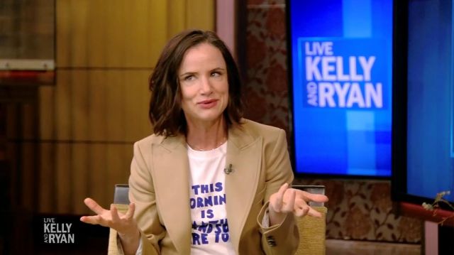 This Morning is Amazing and So Are You T-Shirt worn by (Juliette Lewis) as seen in LIVE with Kelly and Ryan (S34E35)