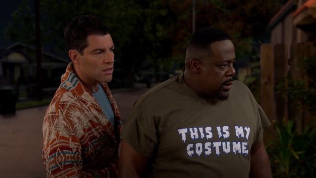 This is My Costume T-Shirt worn by Calvin (Cedric the Entertainer) in The Neighborhood TV show wardrobe (Season 4 Episode 6)