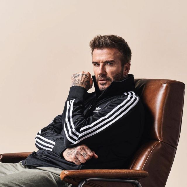 Adidas Firebird Track Jacket porté par David Beckham sur son Instagram account @davidbeckham