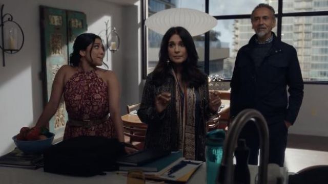 Natalie Martin Collection Marlien Maxi Dress worn by Padma Devi (Aneesha Joshi) as seen in The Resident TV series outfits (S05E07)