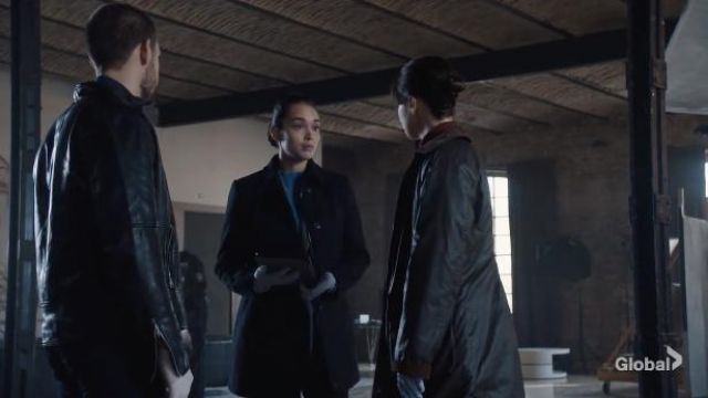Barbour Border Coat Jacket worn by Special Agent Jamie Kellett (Heida Reed) as seen in FBI: International Tv series outfits (Season 1 Episode 7)