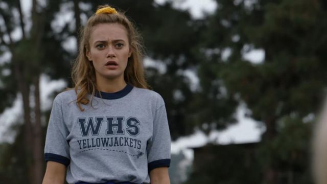 WHS Yellowjackets Ringer T-Shirt worn by Jackie (Ella Purnell) as seen in Yellowjackets (Season 1 Episode 1)